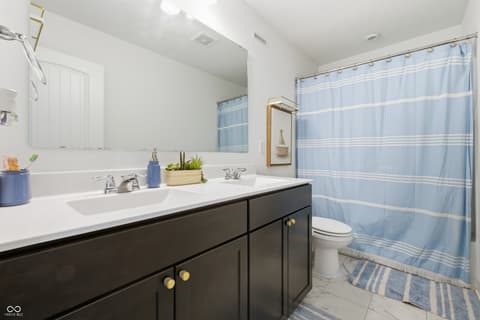 Bathroom at 8744 Dorill Creek Lane, Indianapolis, IN