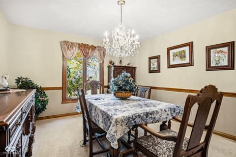Dining room at 10791 E State Road 47, Sheridan, IN