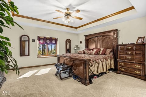 Primary bedroom at 10791 E State Road 47, Sheridan, IN