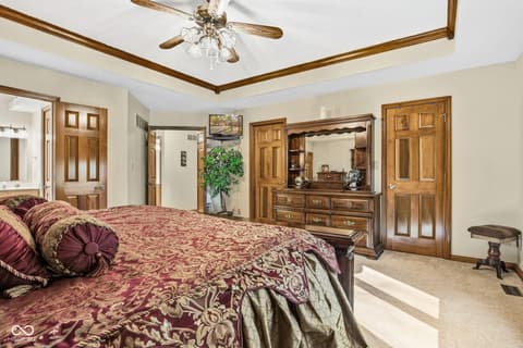 Primary bedroom at 10791 E State Road 47, Sheridan, IN