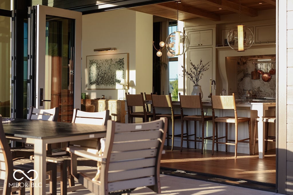 Bright, open-concept dining and kitchen with modern finishes.