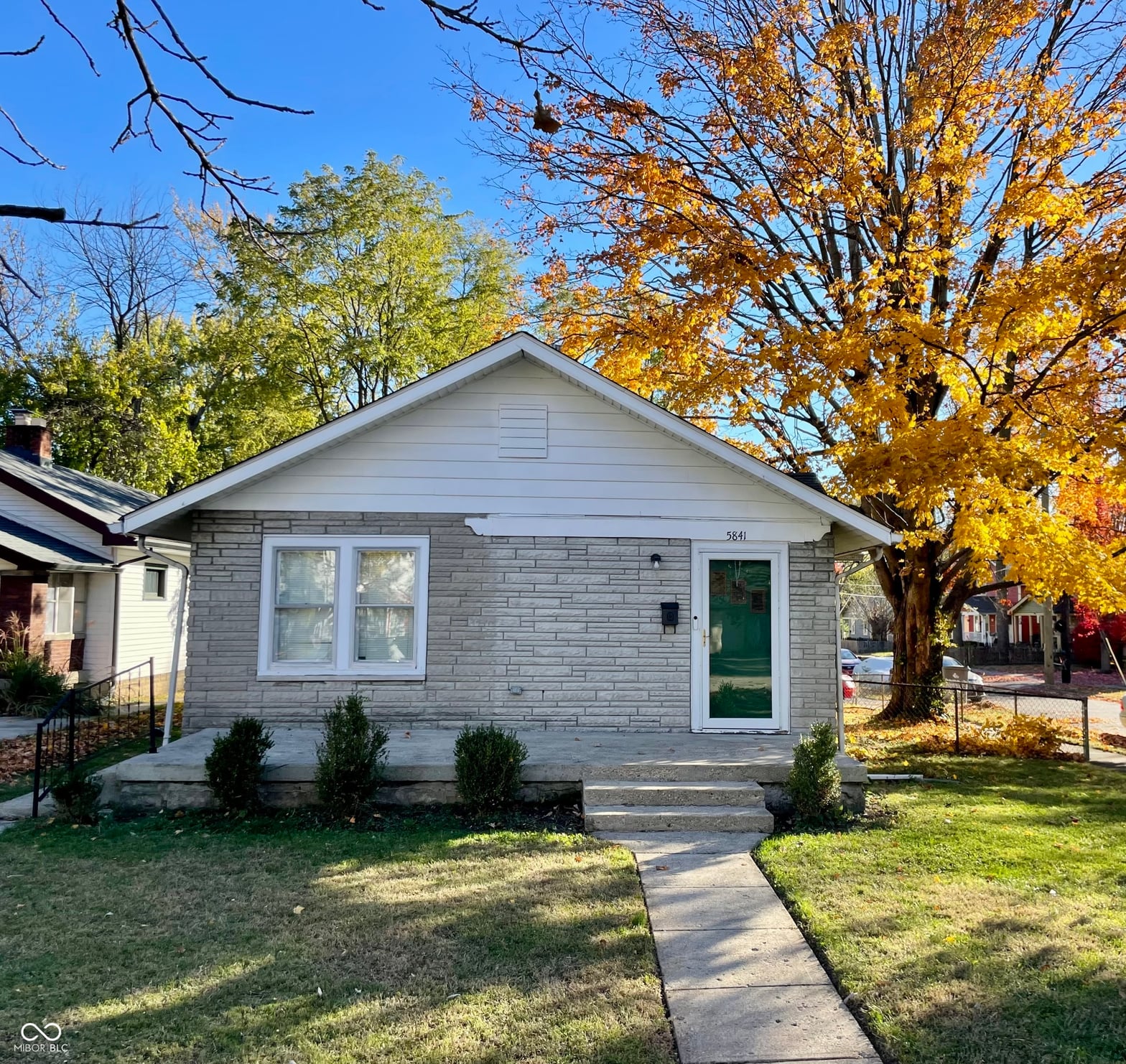 Front exterior at 5841 Julian Avenue, Indianapolis, IN
