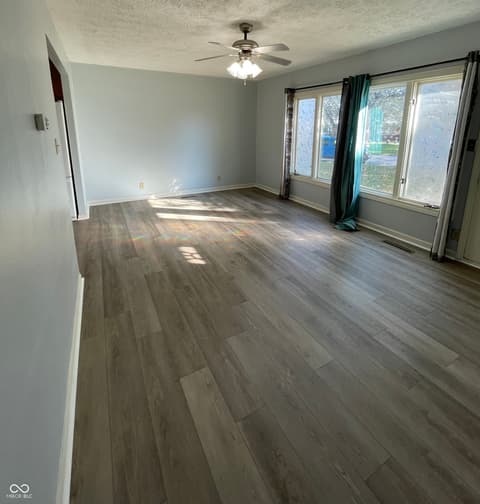 Living room at 624 Sweetbriar Avenue, Whiteland, IN
