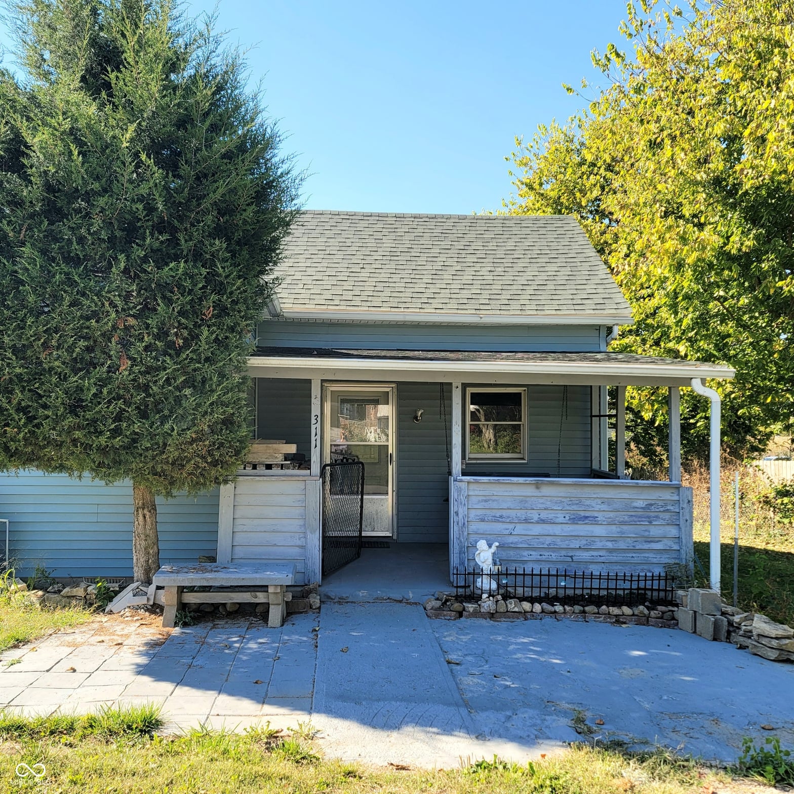 Front exterior at 311 S Pleasant Street, Milroy, IN