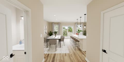 Dining room at 5736 Birtz Road, Indianapolis, IN