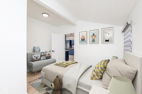 Bedroom at 1606 English Avenue, Indianapolis, IN