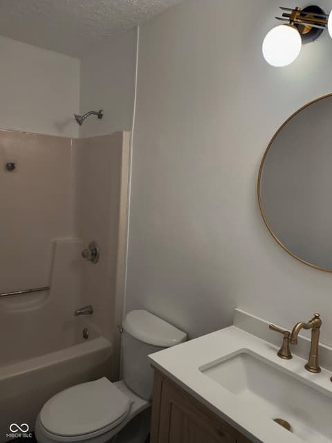 Primary bathroom at 249 Lori Ann Drive, Whiteland, IN