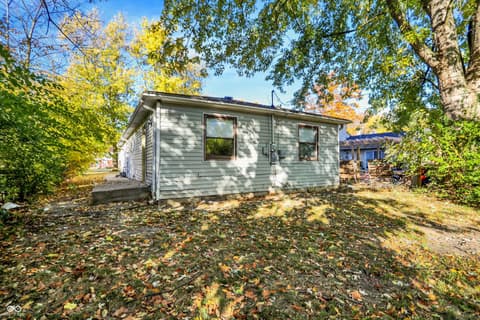 Backyard at 1905 N Dequincy Street, Indianapolis, IN