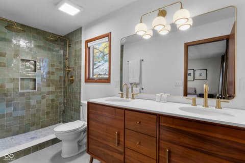 Primary bathroom at 1157 Harrison Street, Noblesville, IN