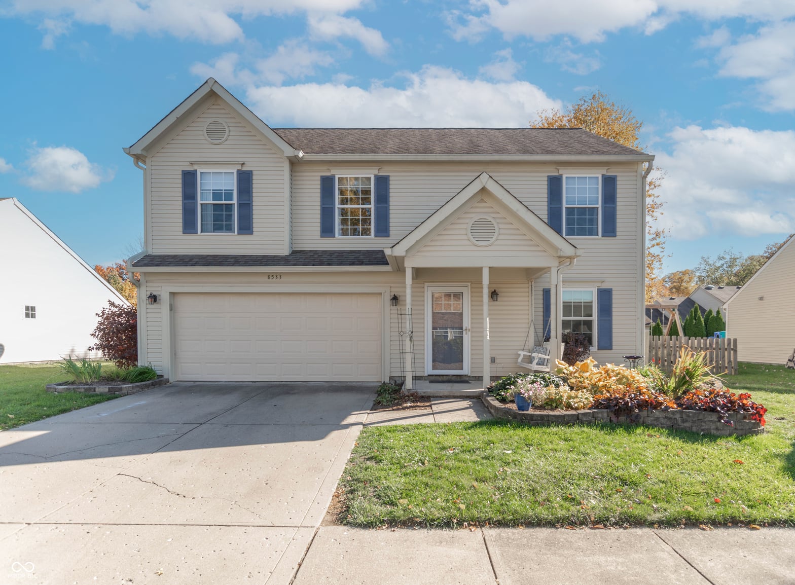 Front exterior at 8533 Legacy Court, Fishers, IN