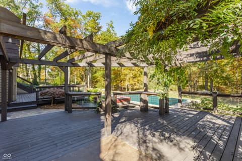 Outdoor living area at 2034 Dubois Road, Spencer, IN