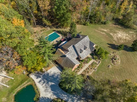 Aerial view at 2034 Dubois Road, Spencer, IN