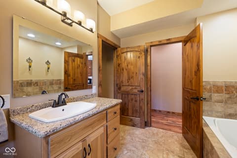 Bathroom at 7563 Grizzly Drive, Nineveh, IN