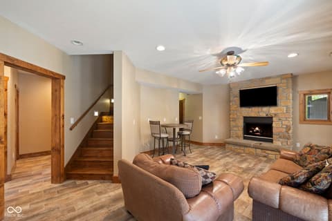 Living room at 7563 Grizzly Drive, Nineveh, IN