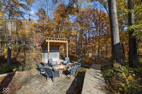 Outdoor living area at 7563 Grizzly Drive, Nineveh, IN