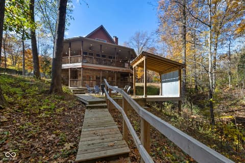 Backyard at 7563 Grizzly Drive, Nineveh, IN