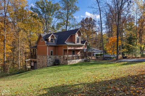 Front exterior at 7563 Grizzly Drive, Nineveh, IN