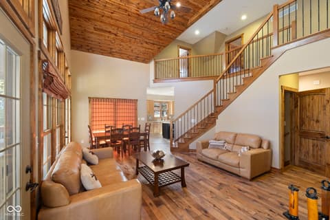 Living room at 7563 Grizzly Drive, Nineveh, IN