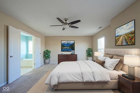 Primary bedroom at 14903 Stable Stone Terrace, Fishers, IN