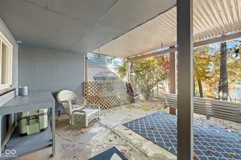 Outdoor living area at 7200 Grouper Drive, Nineveh, IN