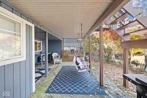 Outdoor living area at 7200 Grouper Drive, Nineveh, IN
