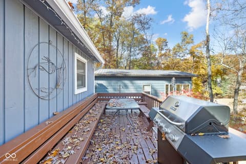 Outdoor living area at 7200 Grouper Drive, Nineveh, IN