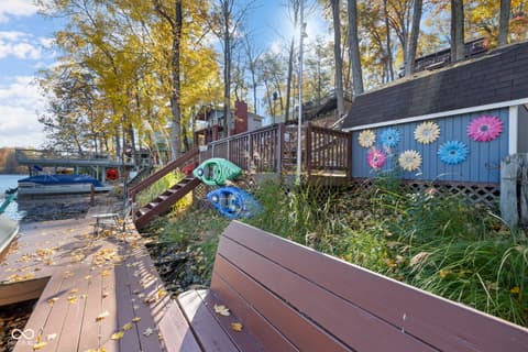 Yard at 7200 Grouper Drive, Nineveh, IN
