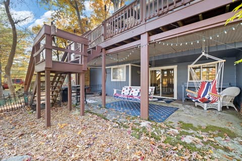 Backyard at 7200 Grouper Drive, Nineveh, IN