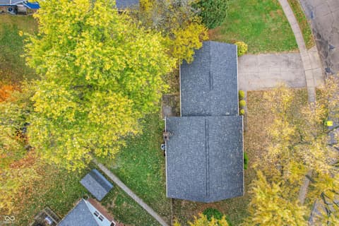 Aerial view at 3303 Acacia Drive, Indianapolis, IN