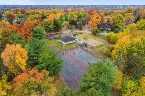 Aerial view at 3303 Acacia Drive, Indianapolis, IN