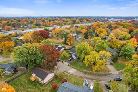 Aerial view at 3303 Acacia Drive, Indianapolis, IN