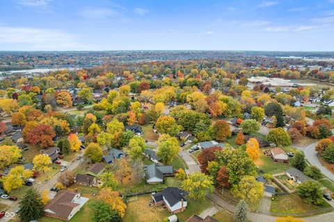 Aerial view at 3303 Acacia Drive, Indianapolis, IN
