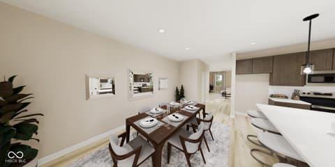 Dining room at 5756 Birtz Road, Indianapolis, IN