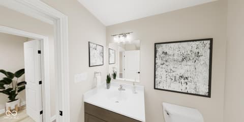 Bathroom at 5756 Birtz Road, Indianapolis, IN