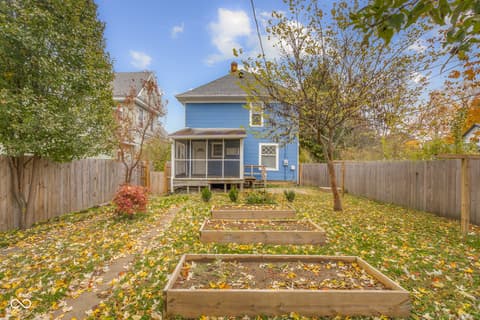 Backyard at 818 Sycamore Street, Columbus, IN