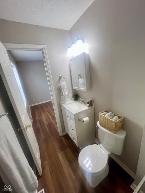 Primary bathroom at 4023 Harmony Lane, Indianapolis, IN