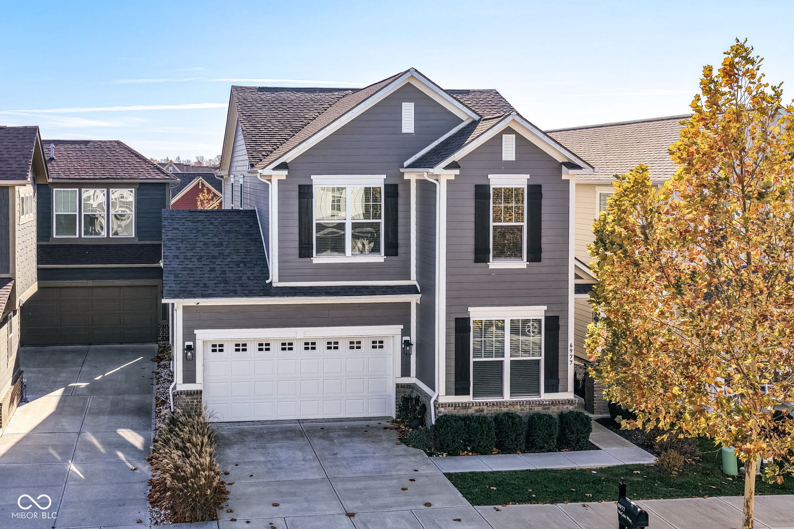 Front exterior at 6977 McCain Way, Carmel, IN