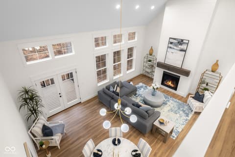 Living room at 5166 Oak Ridge Trail, Columbus, IN