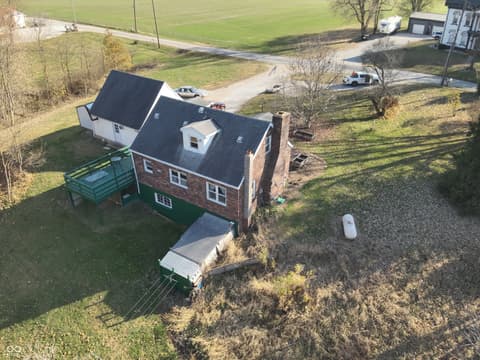 Aerial view at 2324 E 200 N, Rushville, IN