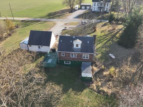 Aerial view at 2324 E 200 N, Rushville, IN