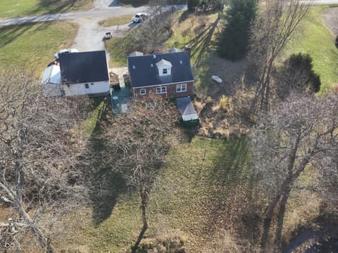 Aerial view at 2324 E 200 N, Rushville, IN