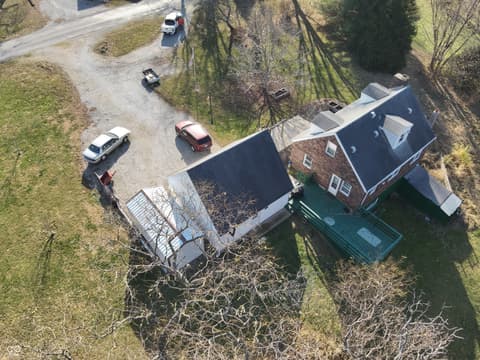 Aerial view at 2324 E 200 N, Rushville, IN