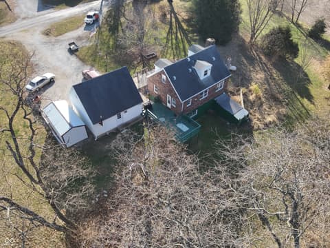 Aerial view at 2324 E 200 N, Rushville, IN
