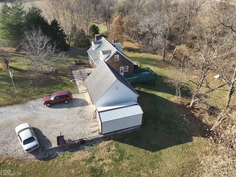 Aerial view at 2324 E 200 N, Rushville, IN