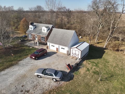 Aerial view at 2324 E 200 N, Rushville, IN