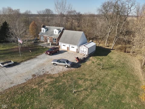 Aerial view at 2324 E 200 N, Rushville, IN