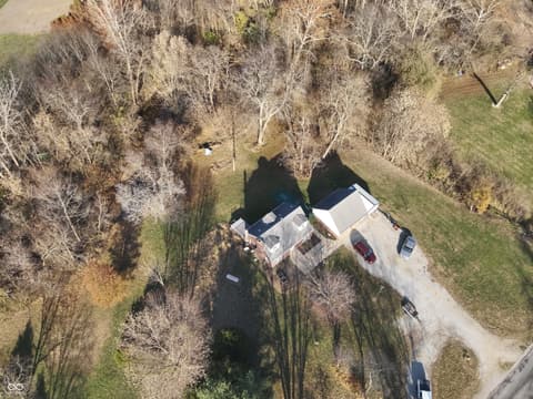 Aerial view at 2324 E 200 N, Rushville, IN