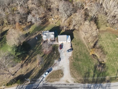 Aerial view at 2324 E 200 N, Rushville, IN