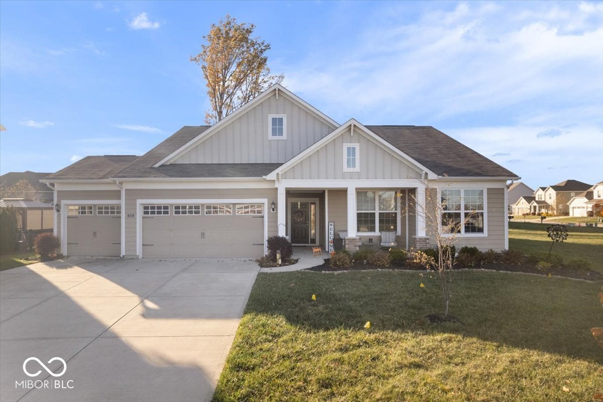 Front exterior at 15311 Forest Glade Drive, Fishers, IN