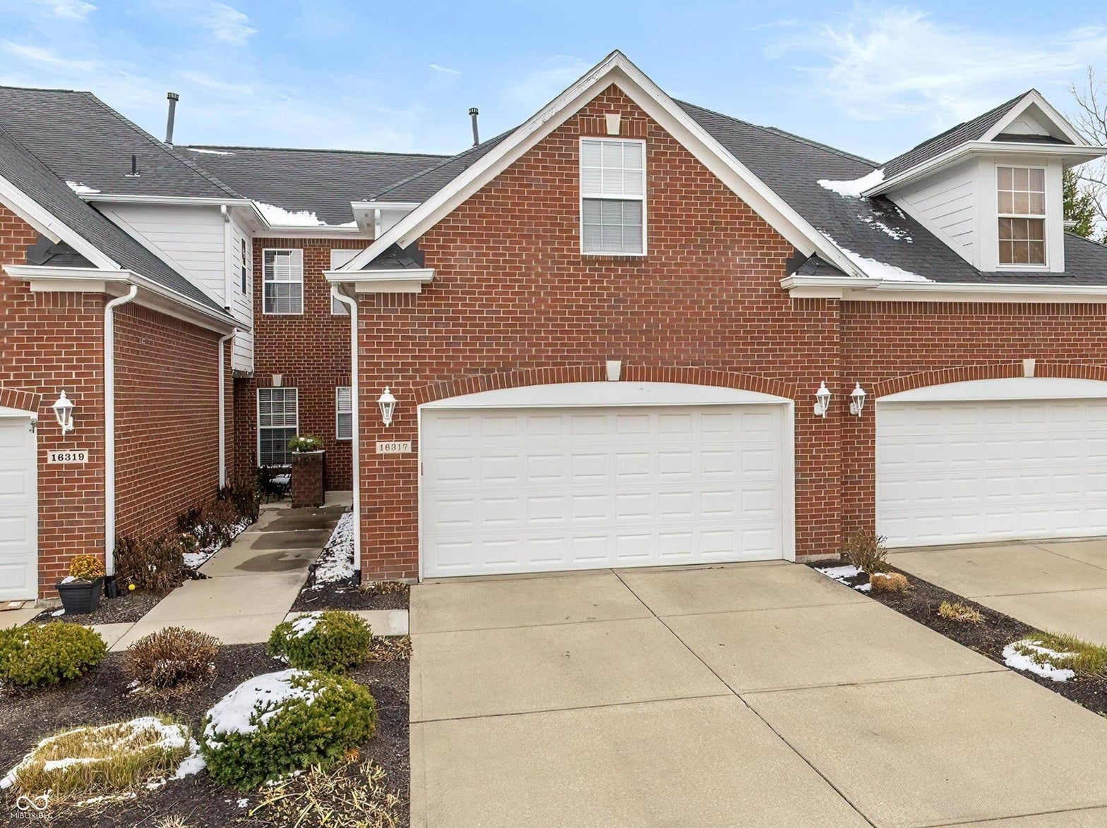 Front exterior at 16317 Meadowlands Court, Westfield, IN